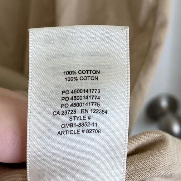 ARITZIA Babaton Shoulder Pad Cotton Mini Dress Olive Beige Size Small Minimalist - Picture 8 of 8